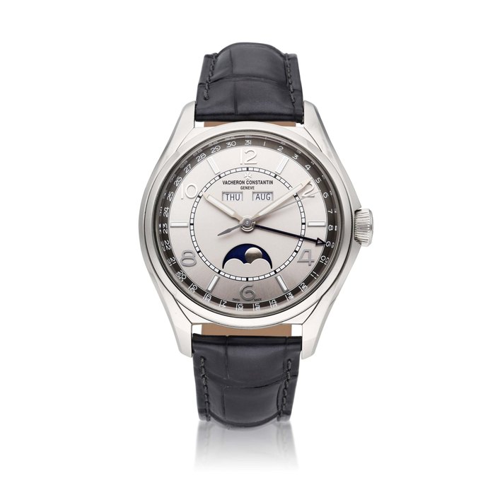 Vacheron Constantin Reference 4000E/000A-B439 X40A2017 FiftySix | A stainless steel triple calendar wristwatch with moon phase, Circa 2020