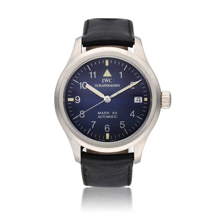 IWC Reference 3241 Mark XII  | A platinum limited edition automatic wristwatch with date, Circa 1995