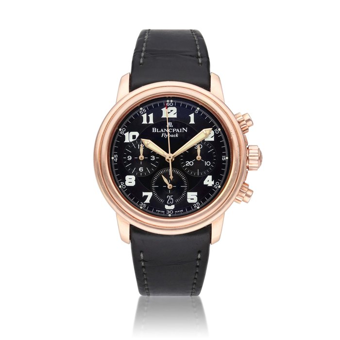 Blancpain Reference 2185F 3630 555 | A limited edition pink gold automatic flyback chronograph wristwatch with date, Circa 2000