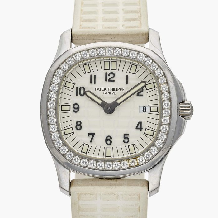 Patek Philippe Reference 4961 Aquanaut | A stainless steel and diamond set wristwatch with date, Circa 2005