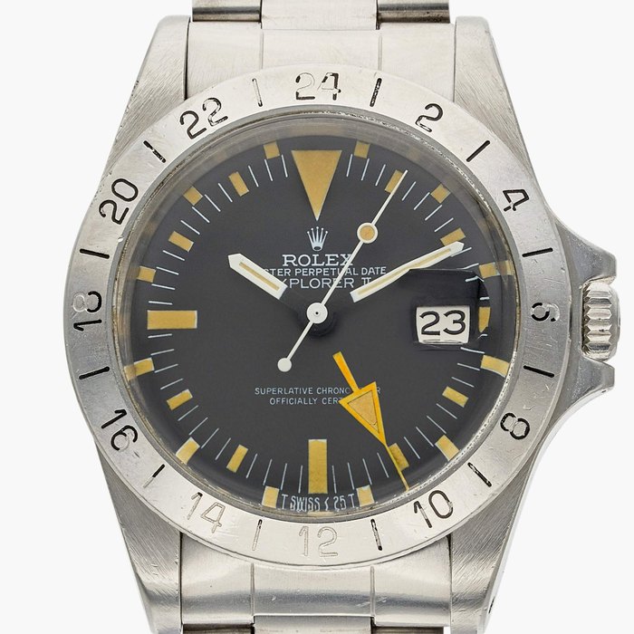 Rolex Reference 1655 Explorer II | A stainless steel automatic wristwatch with date, bracelet and 24-hour indication, Circa 1984, Price & Market Data