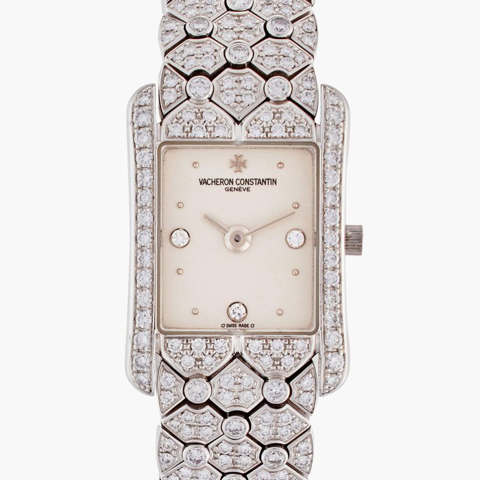 Vacheron Constantin Reference 27021/1 | A white gold and diamond-set wristwatch with bracelet, Circa 1985