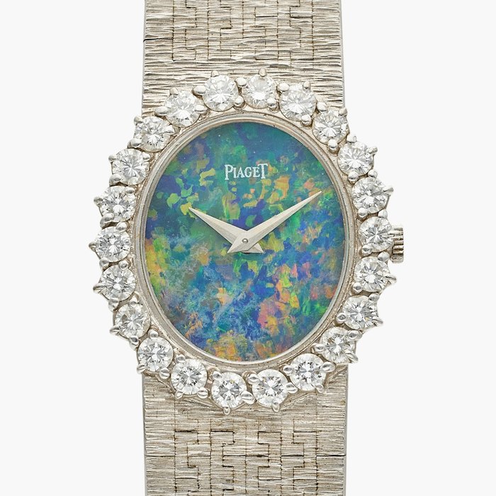 Piaget Reference 9338 A 6 | A white gold and diamond set mechanical wristwatch, Circa 1985