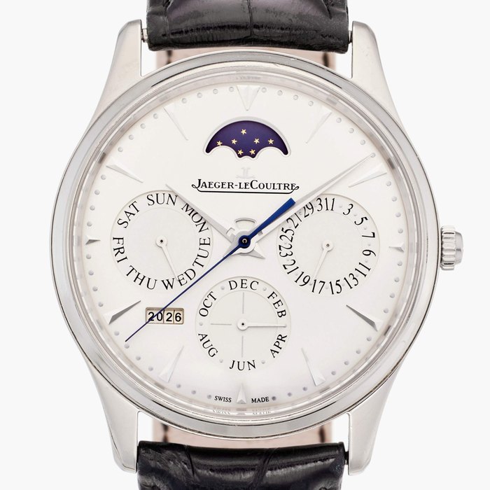 Jaeger-LeCoultre Reference Q130.8.42.J Master Ultra Thin | A special edition stainless steel automatic perpetual calendar wristwatch with moon phases, Circa 2013