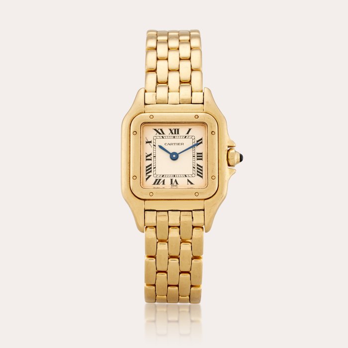 Cartier Reference 1280 2 Panthère | A yellow gold wristwatch with bracelet, Circa 1995