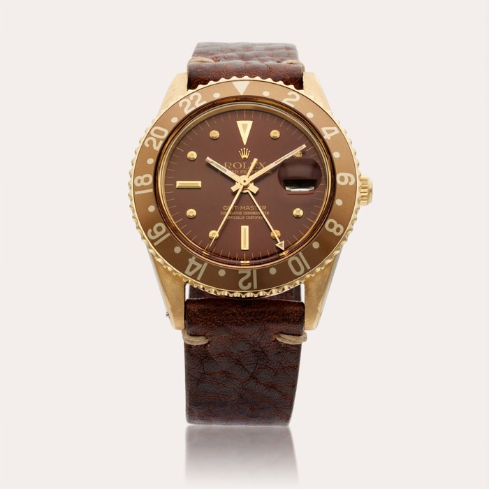 Rolex Reference 1675 GMT-Master | A yellow gold automatic dual time wristwatch with date, Circa 1966, Price & Market Data