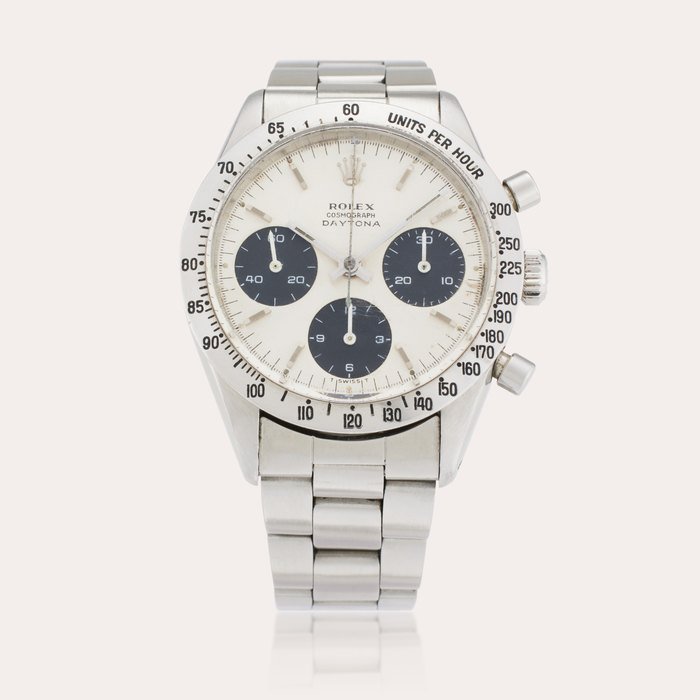 Rolex Reference 6239 Daytona | A stainless steel chronograph wristwatch with bracelet, Circa 1967 · 6239