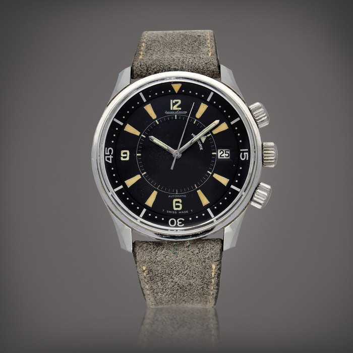Jaeger-LeCoultre Memovox Polaris, Reference E859 | Stainless steel wristwatch with date and alarm | Circa 1967
