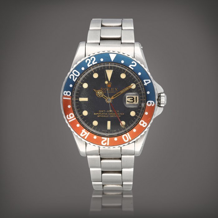 Rolex GMT-Master 'Cornino', Reference 1675 | A stainless steel dual time zone wristwatch with date and bracelet | Circa 1963 · 1675
