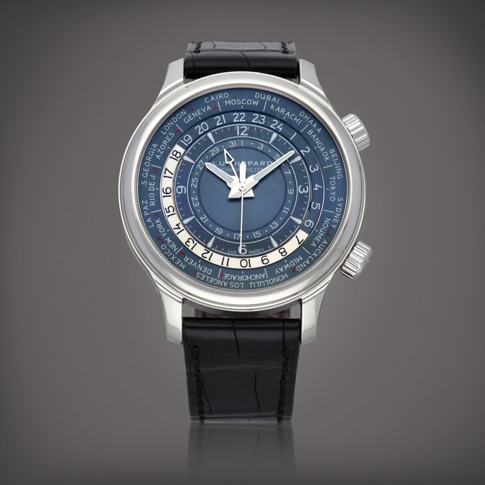 Chopard, LUC Time Traveler One, Reference 1942 | A platinum world time wristwatch | Circa 2016