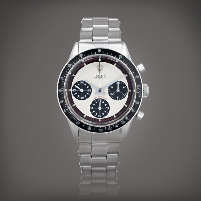 Rolex Daytona, 'Paul Newman' reference 6241 Montre bracelet chronographe en acier | Stainless steel chronograph wristwatch with bracelet Vers 1968 | Circa 1968