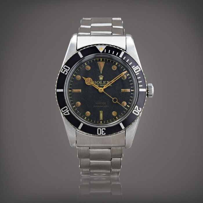 Rolex Submariner, reference 6536 Montre bracelet en acier | Stainless steel wristwatch with bracelet Vers 1956 | Circa 1956