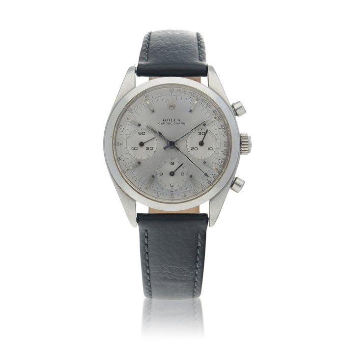Rolex 'Pre-Daytona', Ref. 6238  Stainless steel chronograph wristwatch Circa 1964