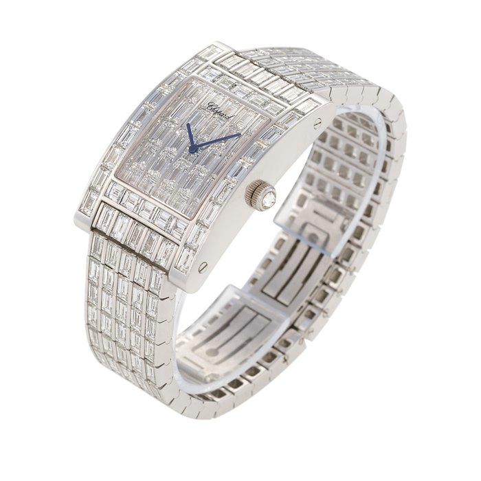 Chopard Your Hour Model, ref. 143555  White gold and diamond-set wristwatch with bracelet  Circa 2005