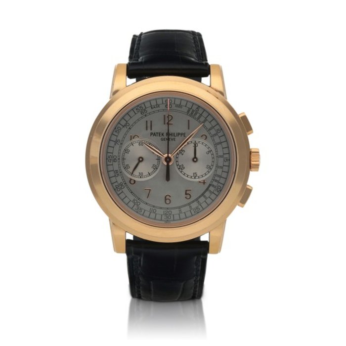 Patek Philippe Ref. 5070R-001 Pink gold chronograph wristwatch  Circa 2006