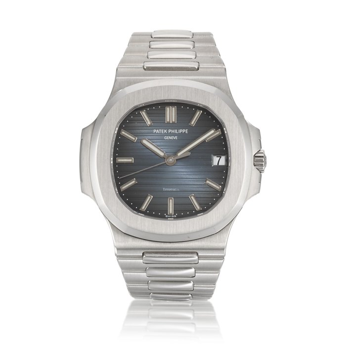 Patek Philippe Retailed by Tiffany & Co:  Nautilus, Ref. 5711/1A-010  Stainless steel wristwatch with date and bracelet  Circa 2011