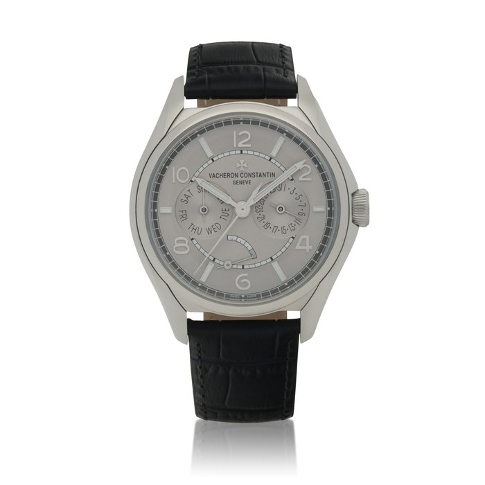 Vacheron Constantin Fiftysix Day-Date, Ref. 4400E/000A-B437  Stainless steel wristwatch with day, date and power reserve indication  Circa  2021