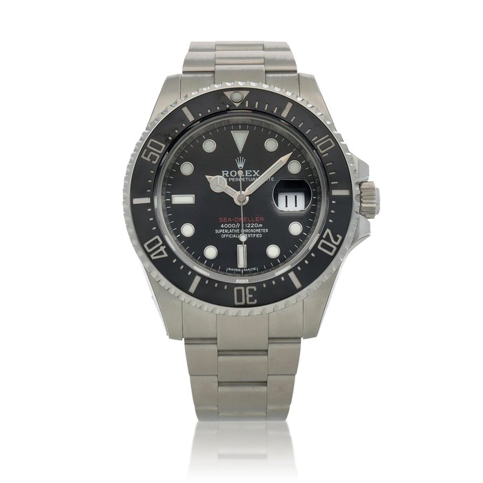 Rolex '50th Anniversary' Sea Dweller, Ref. 126600  Stainless steel wristwatch with date and bracelet  Circa 2017