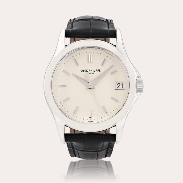 Patek Philippe Calatrava, reference 5107G-001    Montre bracelet en or blanc avec date |  White gold wristwatch with date    Vers 2003 |  Circa 2003