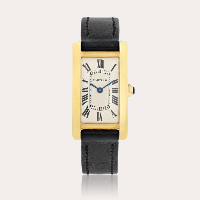 Cartier Tank Cintrée 8 lignes     Montre bracelet en or jaune |  Yellow gold wristwatch     Vers 1965 |  Circa 1965
