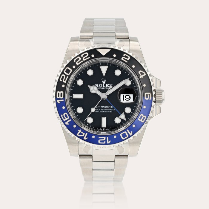 Rolex GMT-Master II, reference 126710BLNR    Montre bracelet à double fuseau horaire en acier avec date |  Stainless steel dual time zone wristwatch with date and bracelet    Vers 2021 |  Circa 2021