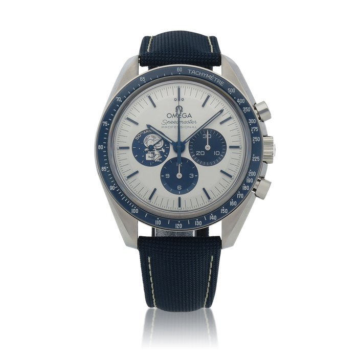 Omega 'Snoopy' Speedmaster Stainless steel chronograph wristwatch Circa 2020 | 歐米茄 「'Snoopy' Speedmaster」精鋼計時腕錶，年份約2020