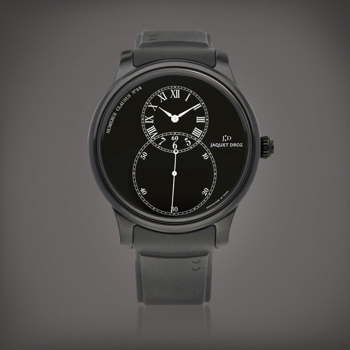 Jaquet Droz Grande Seconde, Reference J003035204 | A limited edition black ceramic wristwatch with black enamel dial, Circa 2012 | 雅克德羅 | Grande Seconde 型號J003035204 | 限量版黑色陶瓷腕錶，備黑色琺瑯錶盤，約2012年製