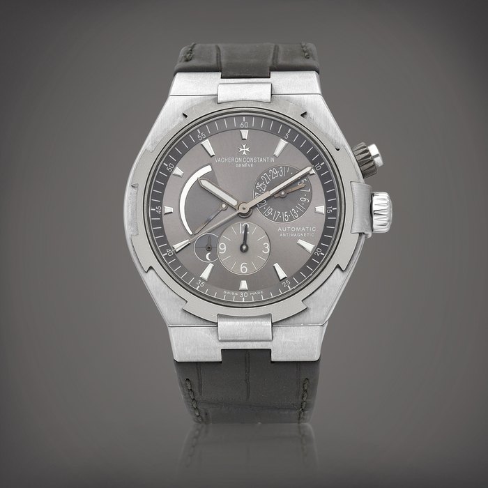 Vacheron Constantin Overseas Dual Time, Reference 47450 | A stainless steel anti-magnetic dual time zone wristwatch with date, power reserve, day and night indication, Circa 2011 | 江詩丹頓 | Overseas Dual Time 型號47450 | 精鋼防磁兩地時間腕錶，備日期、動力儲備及晝夜顯示，約2011年製
