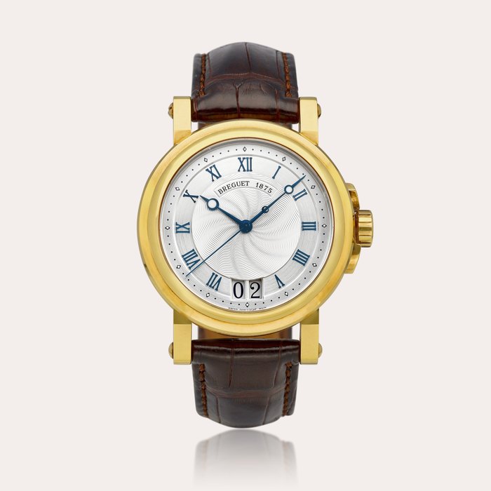 Breguet La Marine, Reference 5817 | A yellow gold wristwatch with date, Circa 2005 | 寶璣 | La Marine 型號5817 | 黃金腕錶，備日期顯示，約2005年製