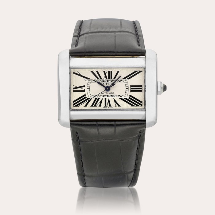 Cartier and European Watch & Clock Co. Tank Divan, Reference 2612 | A stainless steel wristwatch, Circa 2002 | 卡地亞 | Tank Divan 型號2612 | 精鋼腕錶，約2002年製