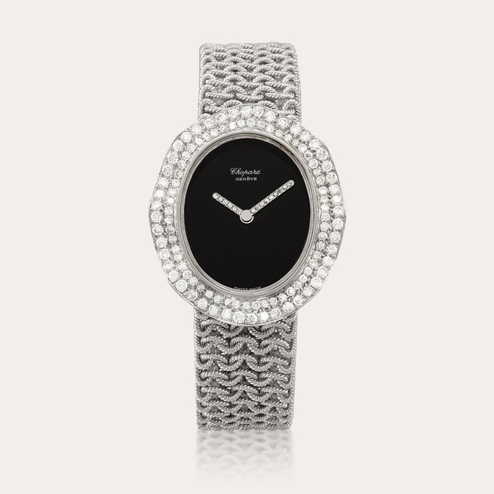 Chopard L.U.C., Reference 5029 2 | A white gold and diamond-set bracelet watch, Circa 1975 | 蕭邦 | L.U.C. 型號 5029 2 | 白金鑲鑽石鏈帶腕錶，約1975年製
