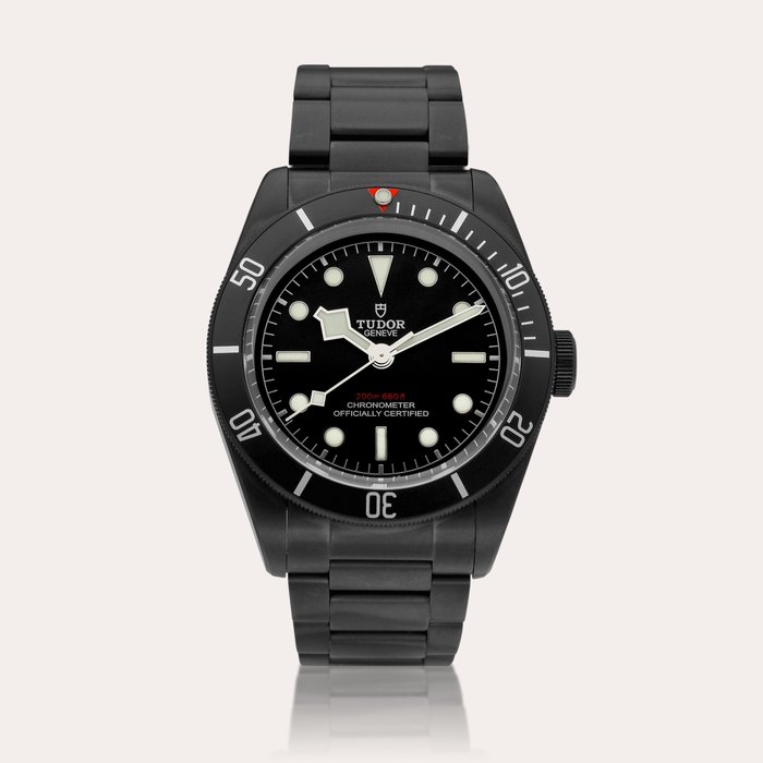 Tudor Black Bay, Reference 79230 | A PVD-coated stainless steel wristwatch with bracelet, Circa 2016 | 帝舵 | Black Bay 型號79230 | PVD 塗層處理精鋼鏈帶腕錶，約2016年製