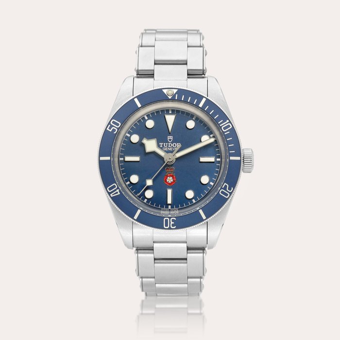 Tudor Black Bay 'Platinum Jubilee RaSP', Reference 79030 | A limited edition stainless steel wristwatch with bracelet, Made for the London Metropolitan Police’s Royalty and Specialist Protection Unit, Circa 2022 | 帝舵 | Black Bay 'Platinum Jubilee RaSP' 型號79030 | 限量版精鋼鏈帶腕錶，為倫敦皇室成員及特殊人員保護組而製，約2022年製