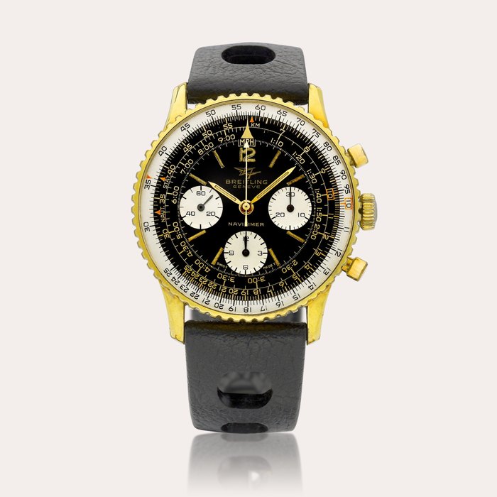 Breitling Navitimer, Reference 806 | A gold-plated and stainless steel chronograph wristwatch, Circa 1968 | 百年靈 | Navitimer 型號806 | 鍍金精鋼計時腕錶，約1968年製