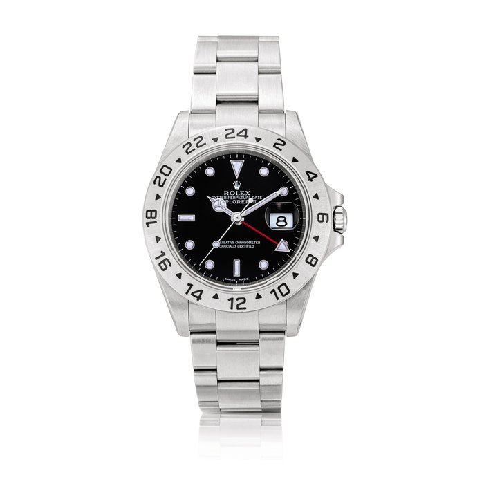 Rolex Rolex | Explorer II, Reference 16570, A stainless steel wristwatch with date, 24 hours indication and bracelet, Circa 2001 | 勞力士 | Explorer II 型號16570 精鋼鏈帶腕錶，備日期及24小時顯示，約2001年製 · 16570