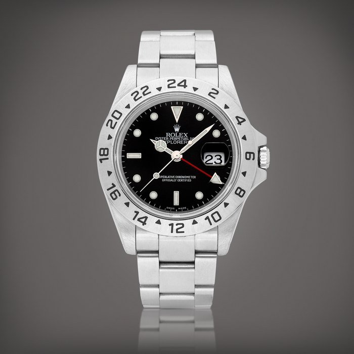 Rolex Explorer II, Reference 16570 | A stainless steel wristwatch with date, 24 hours indication and bracelet, Circa 2000 | 勞力士 | Explorer II 型號16570 | 精鋼鏈帶腕錶，備日期及24小時顯示，約2000年製 · 16570