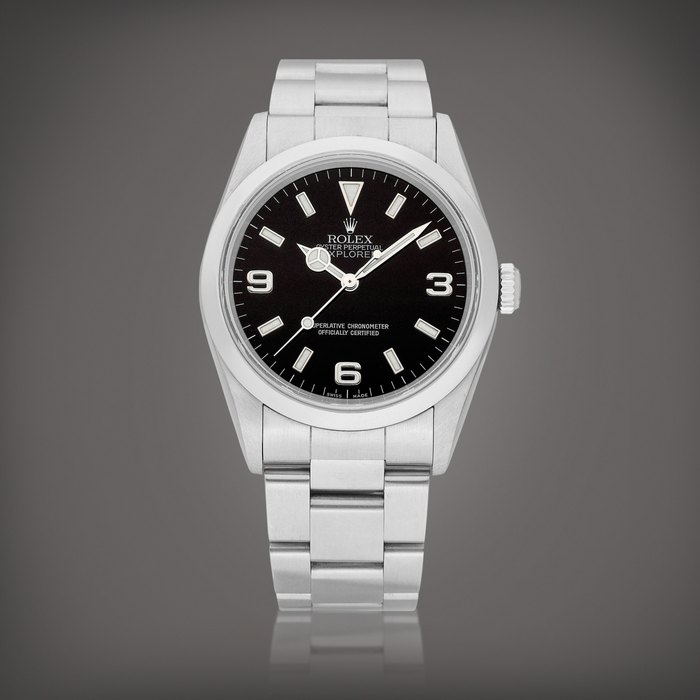 Rolex Explorer, Reference 14270 | A stainless steel wristwatch with bracelet, Circa 1999 | 勞力士 | Explorer 型號14270 | 精鋼鏈帶腕錶，約1999年製