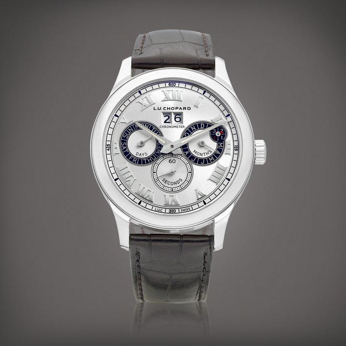 Chopard L.U.C Perpetual Twin | A stainless steel perpetual calendar wristwatch with leap year indication, Circa 2017 | 蕭邦 | L.U.C Perpetual Twin | 精鋼萬年曆腕錶，備閏年顯示，約2017年製