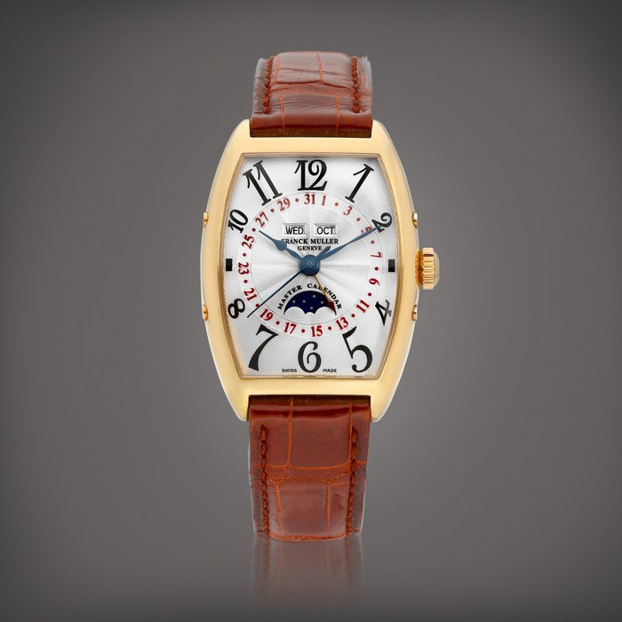 Franck Muller Master Calendar, Reference 2850 MC L | A pink gold triple calendar wristwatch with moon phases, Circa 2005 | Master Calendar 型號2850 MC L | 粉紅金全日曆腕錶，備月相顯示，約2005年製