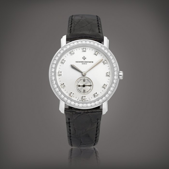 Vacheron Constantin Reference 81000 | A white gold and diamond-set wristwatch, Circa 2008 | 江詩丹頓 | 型號81000 | 白金鑲鑽石腕錶，約2008年製