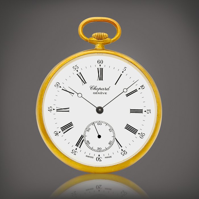 Chopard Reference 3024 | A yellow gold openface keyless watch, Circa 1998 | 蕭邦 | 型號3024 | 黃金懷錶，約1998年製