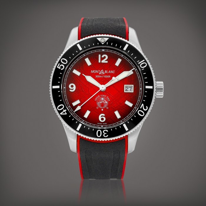 Montblanc 1858 Iced Sea Minya Konka, Reference MB130752 | A limited edition wristwatch with date, Circa 2023 | 萬寶龍 | 1858 Iced Sea Minya Konka 型號MB130752 | 限量版精鋼腕錶，備日期顯示，約2023年製