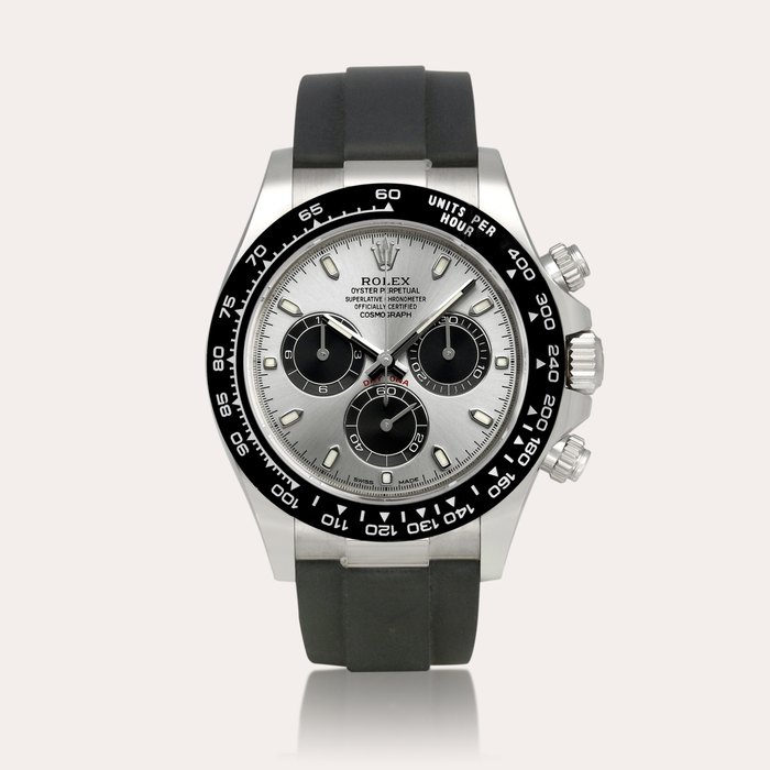 Rolex Cosmograph Daytona, Reference 116519LN | A white gold chronograph wristwatch, Circa 2023