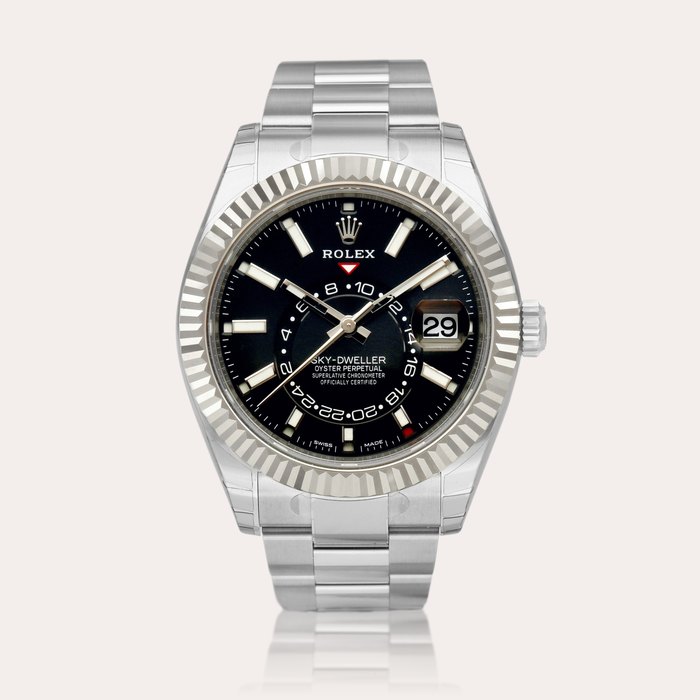 Rolex Sky-Dweller, Reference 326934 | A brand new stainless steel annual calendar dual time wristwatch with bracelet, Circa 2021
