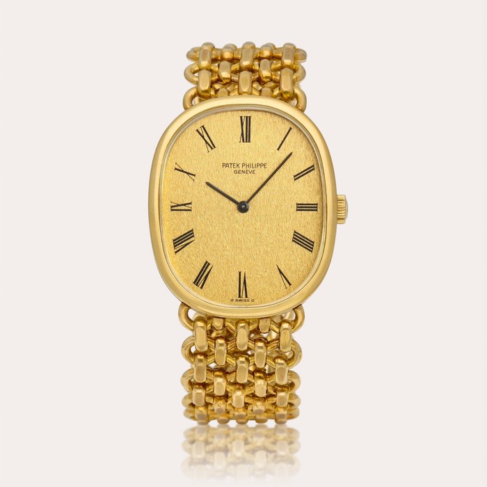 Patek Philippe Golden Ellipse, Reference 3848/1 | A yellow gold bracelet watch, Circa 1976