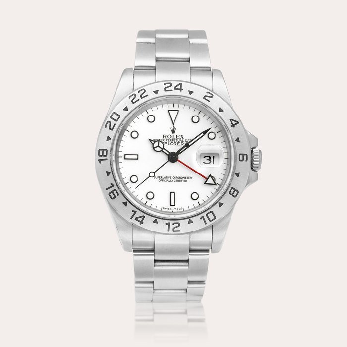 Rolex Explorer II, Reference 16570 | A stainless steel wristwatch with date, 24 hour indication and bracelet, Circa 1993 · 16570