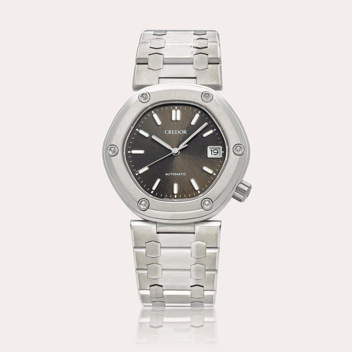 Credor Locomotive, Reference GCCR999 | A limited edition titanium wristwatch with date and bracelet, Circa 2024