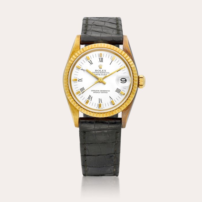 Rolex DateJust, Reference 68278 | A yellow gold wristwatch with date, Circa 1985