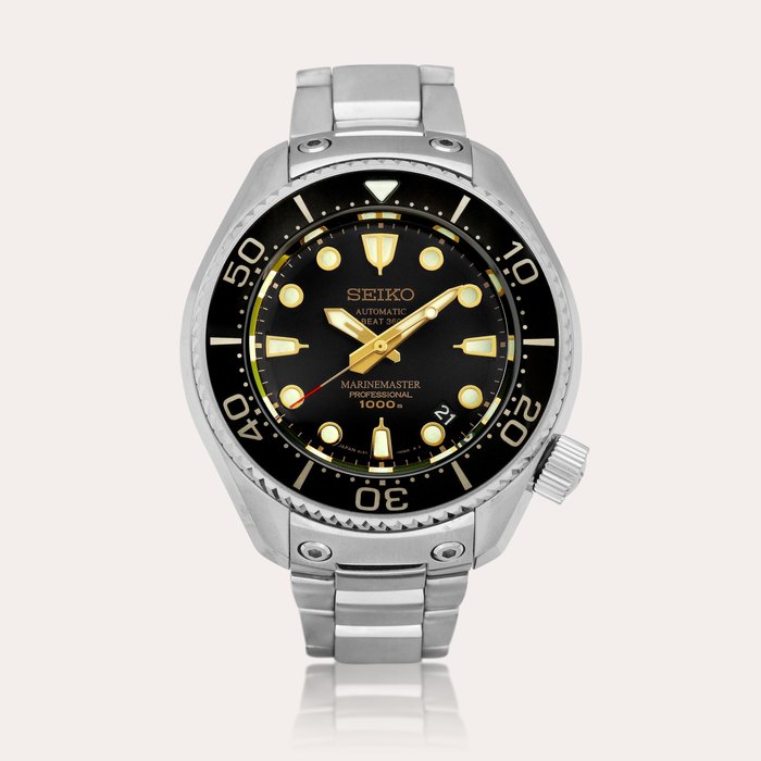 Seiko Prospex Marinemaster, Reference SBEX001 | A limited edition stainless steel and titanium wristwatch with date and bracelet, Made to commemorate the 50th anniversary of Seiko diver watches, Circa 2015