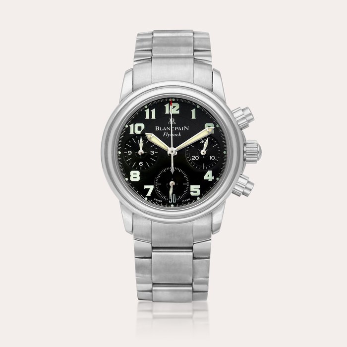 Blancpain Flyback | A stainless steel flyback chronograph wristwatch with date and bracelet, Circa 2000, Price & Market Data